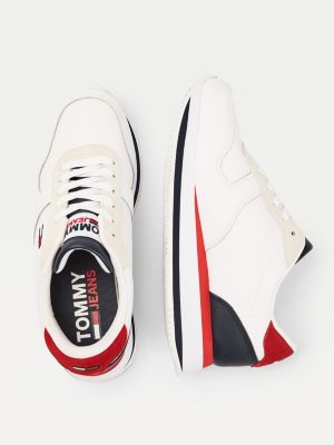 tommy hilfiger recycled mesh flatform shoe