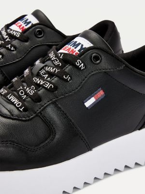 cool tommy leather trainers