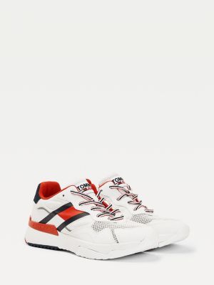tommy hilfiger mixed texture trainers