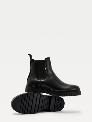 tommy hilfiger leather chelsea boot