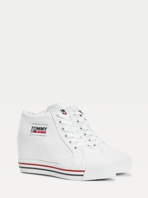 tommy hilfiger high heel sneakers