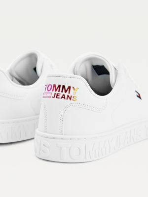 tommy jeans slip on logo trainers