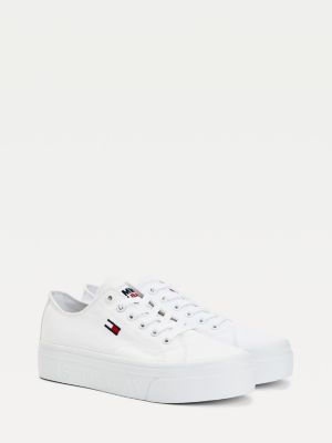 Vulcanised Flatform Trainers | WHITE | Tommy Hilfiger