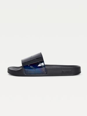 black tommy slides