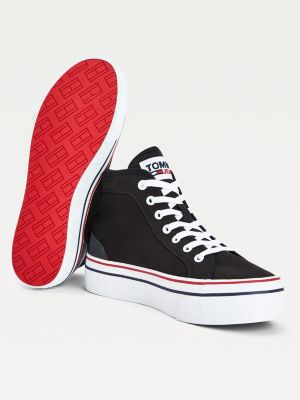 tommy hilfiger signature flatform trainers