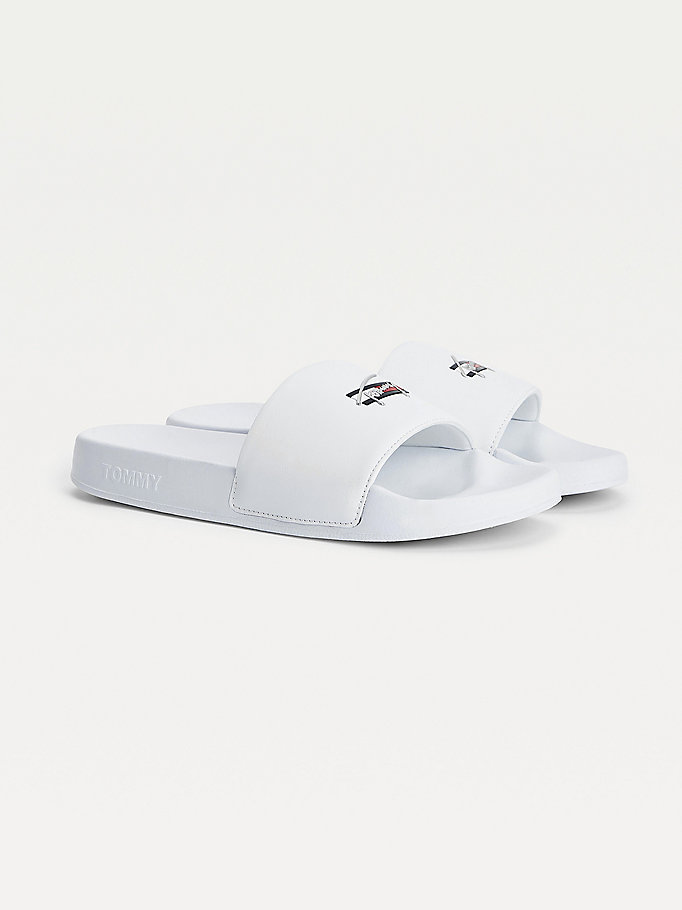 chanclas essential blanco de mujer tommy jeans