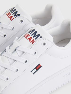 essential leather sneaker white ybr