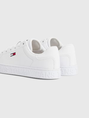 tommy jeans fashion cupsole womens white trainers