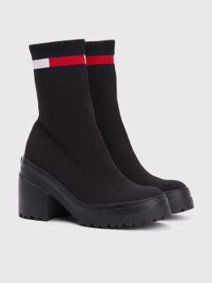 Water Resistant Knitted Boots | BLACK | Tommy Hilfiger