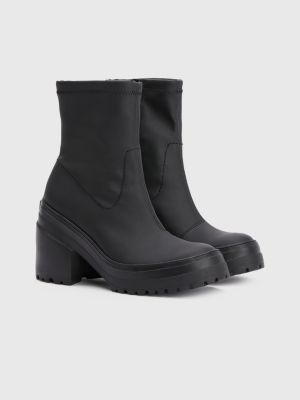 vegan black booties