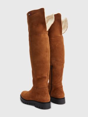 brown tommy hilfiger boots