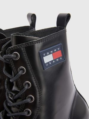 leather and lace boots