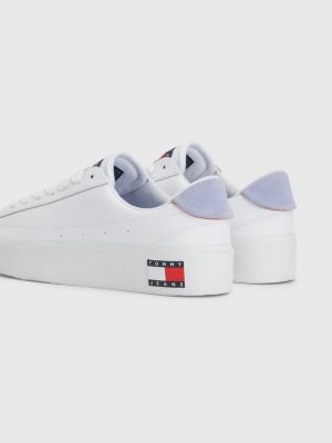 Zapatillas de piel plataforma | BLANCO | Tommy Hilfiger