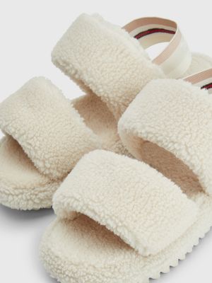 Faux Fur Slippers BEIGE Tommy Hilfiger