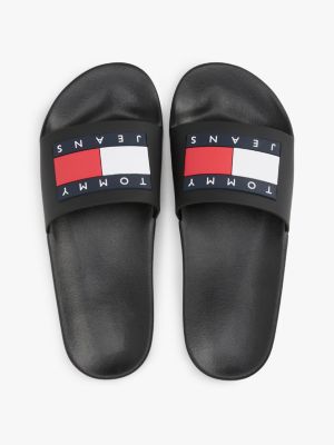 Fuera Ponte de pie en su lugar por otra parte, Chanclas anatómicas Essential | NEGRO | Tommy Hilfiger