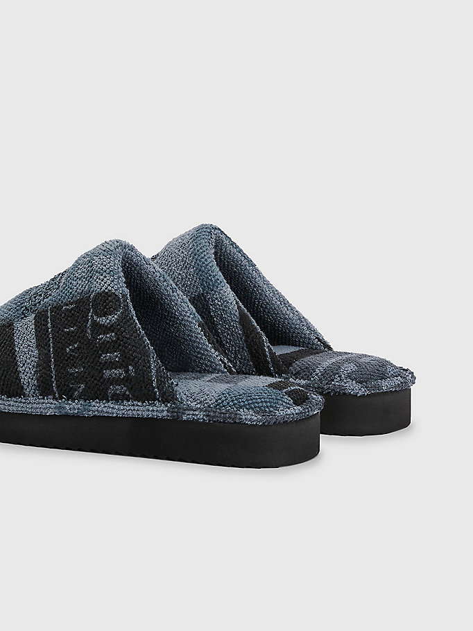 black tommy jeans x martine rose slippers for women tommy jeans