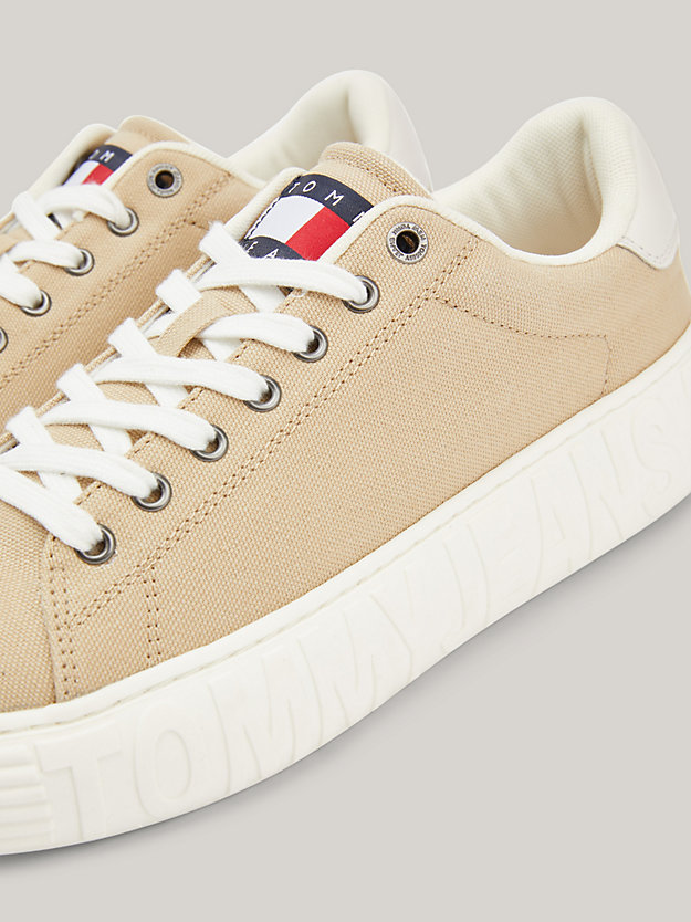Canvas Cupsole Trainers | BEIGE | Tommy Hilfiger