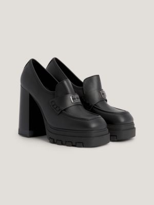 Block heel cheap loafers