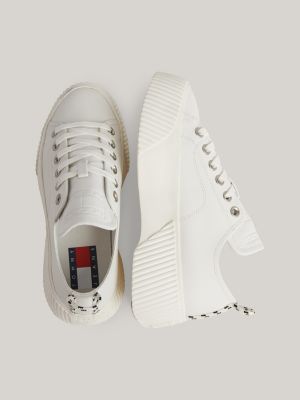 Cathy jean white platform sneakers on sale