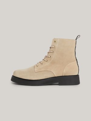 Tan suede lace hot sale up boots