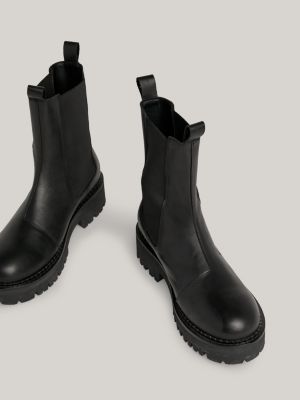 Tommy Jeans urban chelsea boots in black