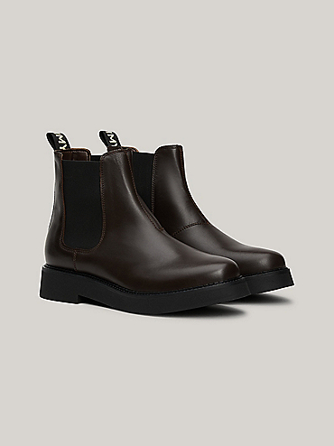 Essential Leather Temperature Regulating Chelsea Boots | Brown | Tommy  Hilfiger