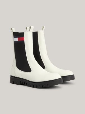 Hoge leren 2024 chelsea boots