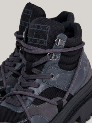 Tommy jeans black hot sale hiking boots