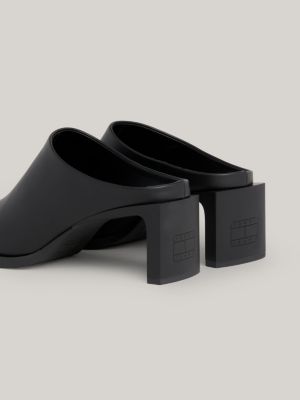 Slide hot sale heel mules