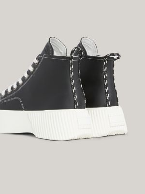 High-Top Sneaker mit Plateau-Sohle | SCHWARZ | Tommy Hilfiger