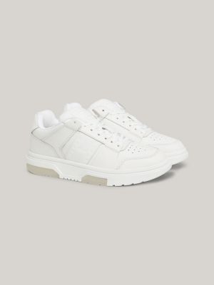 Tommy hilfiger white hot sale heritage runner trainers