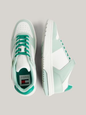 The Brooklyn Leather Fine Cleat Skate Trainers | Green | Tommy