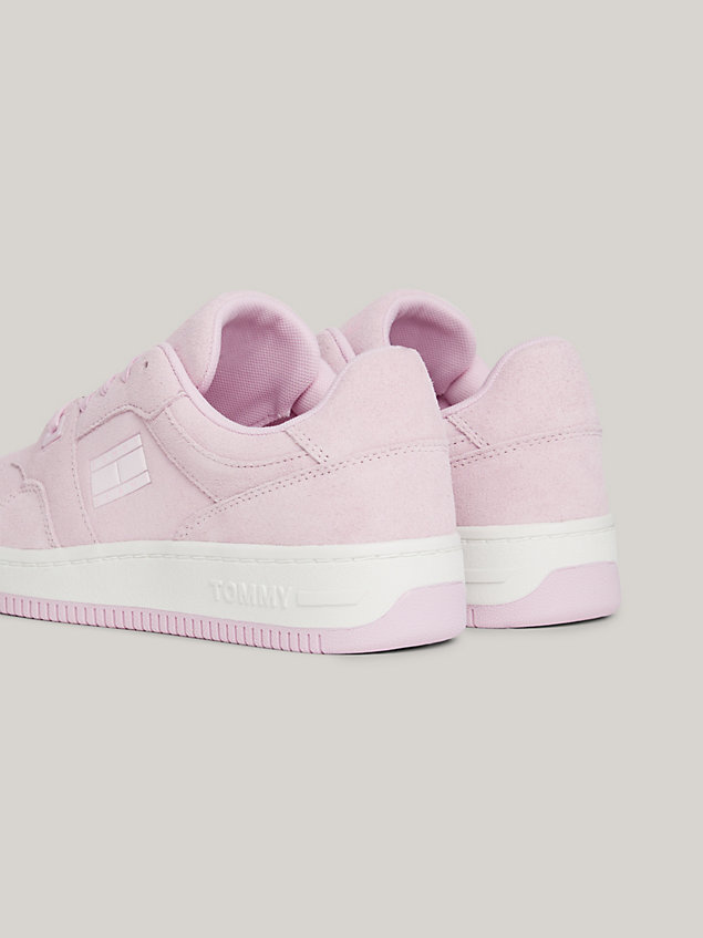 sneakers rétro exclusive stile basket pink da donna tommy jeans