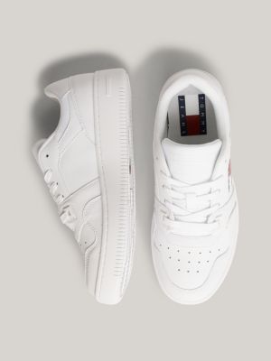 sneakers rétro essential stile basket white da donna tommy jeans