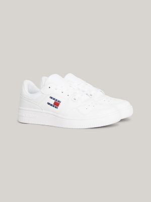 Essential Retro Basketball Trainers | White | Tommy Hilfiger