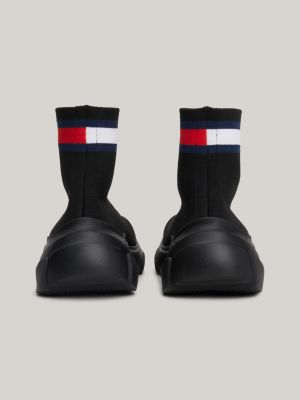 Bottes chaussettes chunky enfiler Noir Tommy Hilfiger