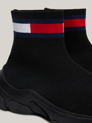 Bottes chaussettes chunky a enfiler Noir Tommy Hilfiger