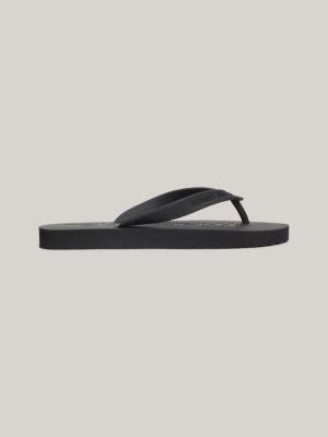 Black flip flops for men