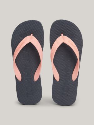 Logo Cleat Flip Flops Pink Tommy Hilfiger
