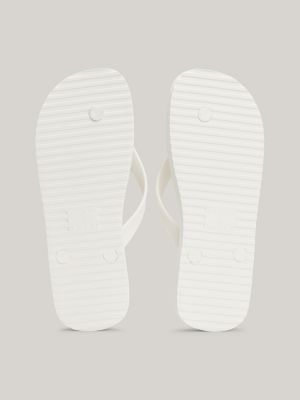 Logo Cleat Flip-Flops | White | Tommy Hilfiger