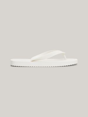 Logo Cleat Flip-Flops | White | Tommy Hilfiger