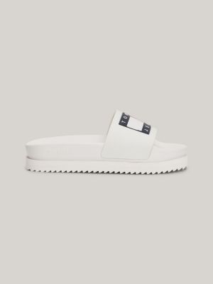 White best sale tommy slides