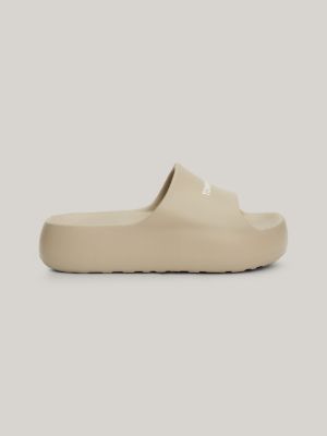 Chunky Flatform Pool Slides, Grey