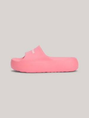 Chunky Flatform Pool Slides | Pink | Tommy Hilfiger