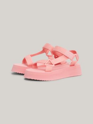 Cleat Flatform Badge Sandals Pink Tommy Hilfiger