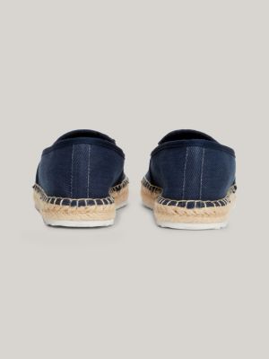 espadrillas varsity con logo blu da donne tommy jeans