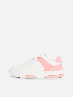 sneakers the brooklyn in pelle rosa da donne tommy jeans