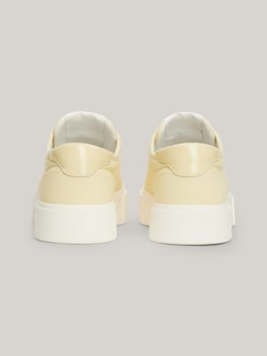 Tommy jeans canvas hot sale logo flatform trainers