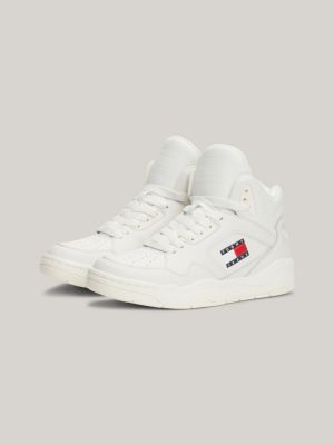 All white high top basketball shoes best sale