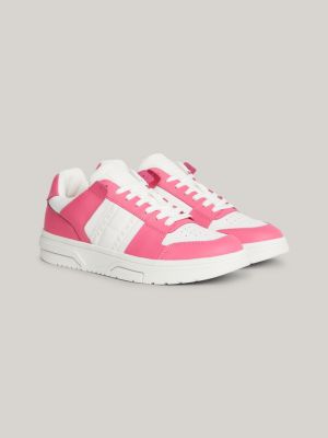 Sneakers femme TOMMY HILFIGER Elevated Crystal rose/blanc - Matière noble  59,00€